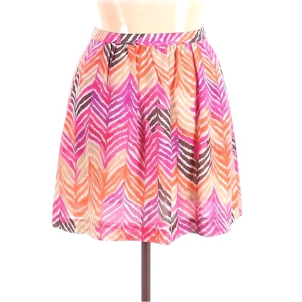 Trina Turk Los Angeles Multi Colored Silk Print Women’s Skirt 6